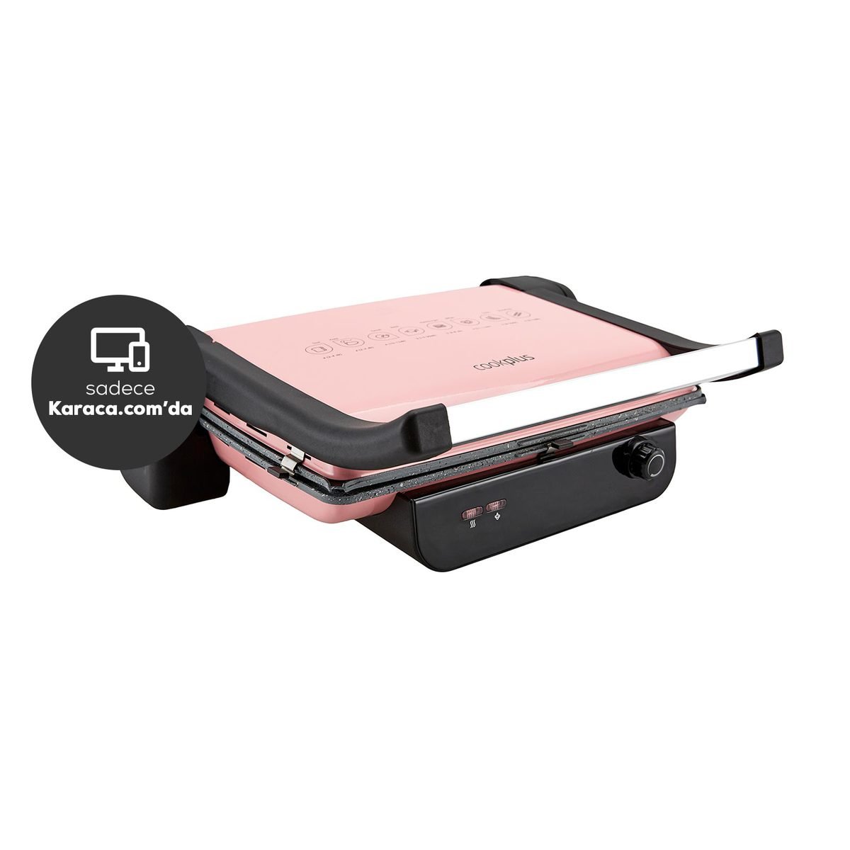 Cookplus Prestige Izgara ve Tost Makinesi Pink 6 Dilimli 2000W