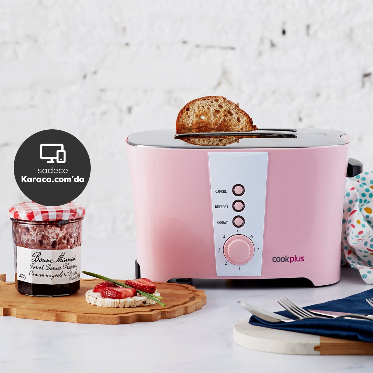 Cookplus Rosa Ekmek Kızartma Makinesi