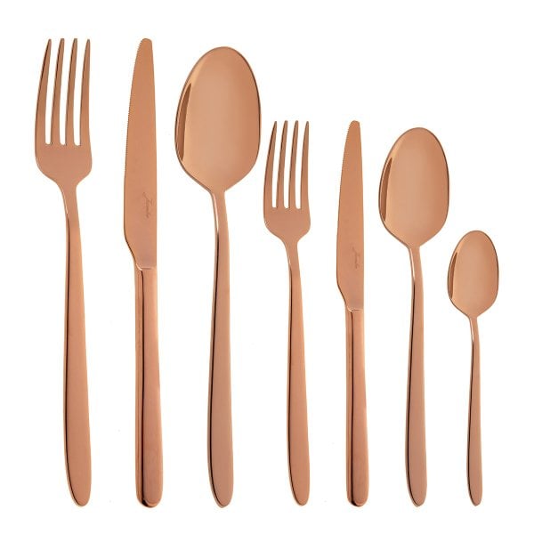 Jumbo 9400 Titanyum Bronz 84 Parça 12 Kişilik Çatal Kaşık Bıçak Seti
