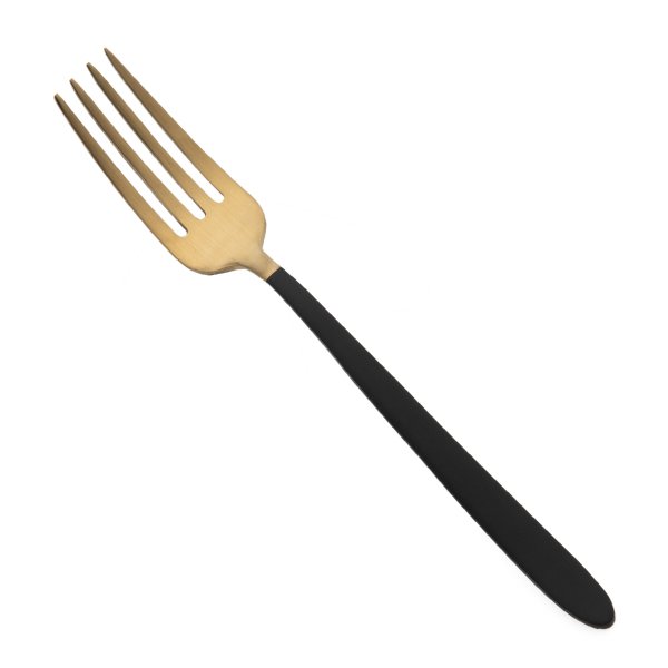 Jumbo 9400 18 Parça 6 Kişilik Titanyum Black Gold Çatal Kaşık Bıçak Seti