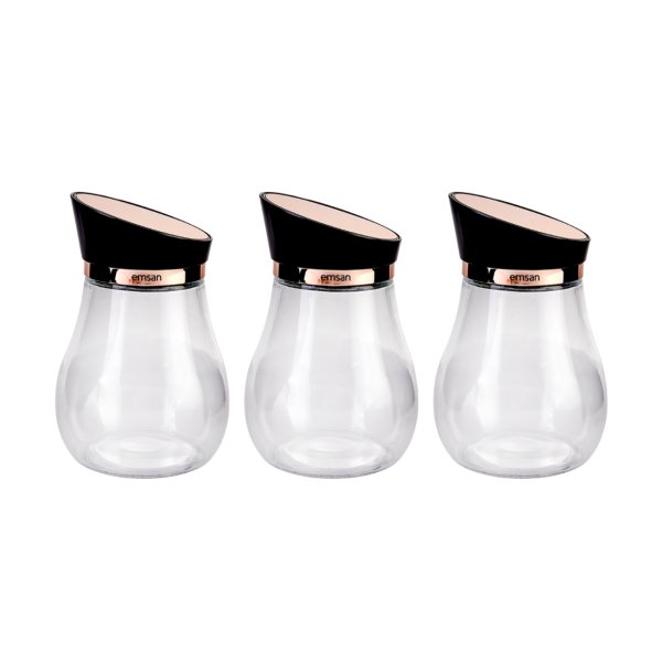 Emsan Alpha 3\'lü Orta Kavanoz Seti Rosegold