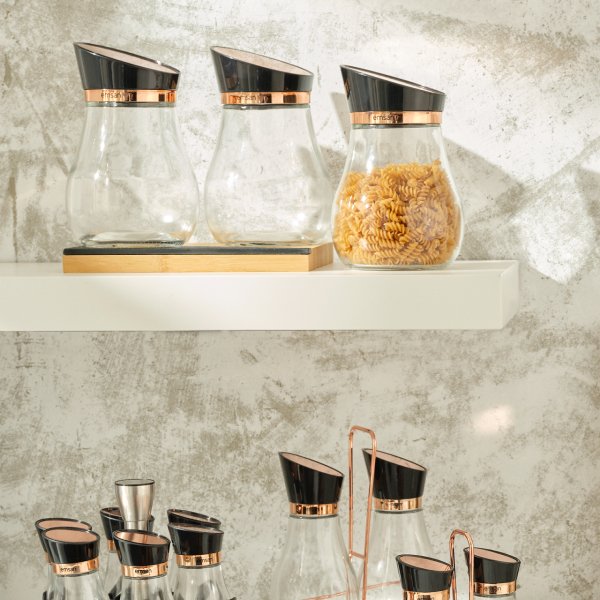 Emsan Alpha 3\'lü Orta Kavanoz Seti Rosegold