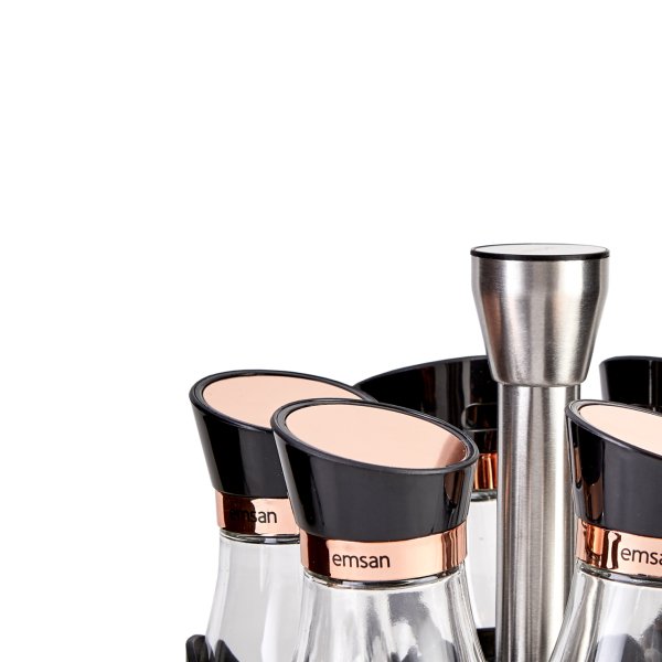 Emsan Alpha 7 Parça Baharat Takımı Rosegold