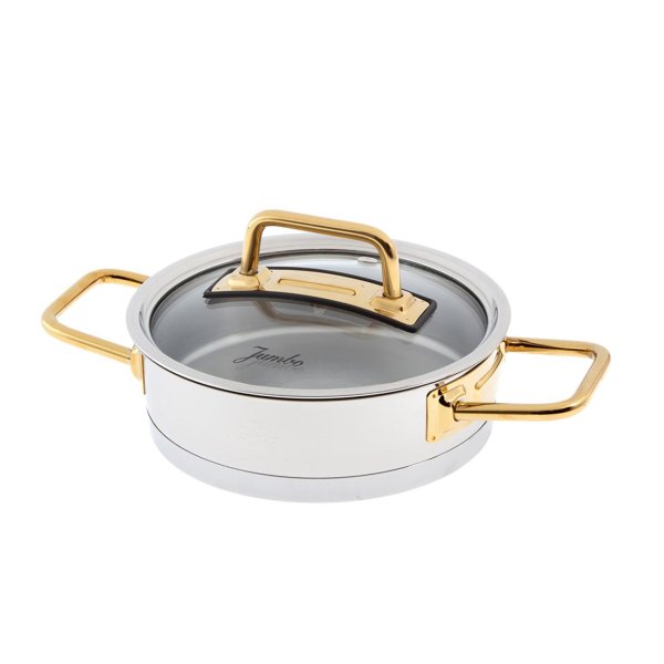 Jumbo Assos 3 lü Titanyum Gold Midi Sahan Seti