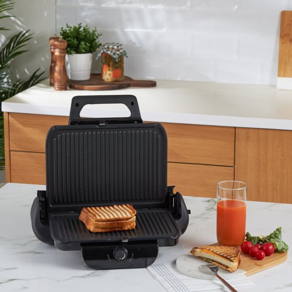 Karaca Future Plus Bio Diamond Antibakteriyel Black Izgara ve Tost Makinesi