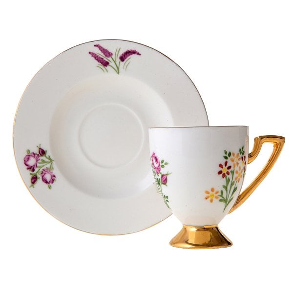 Jumbo Bouquet 2 Kişilik Kahve Fincan Takımı Handmade