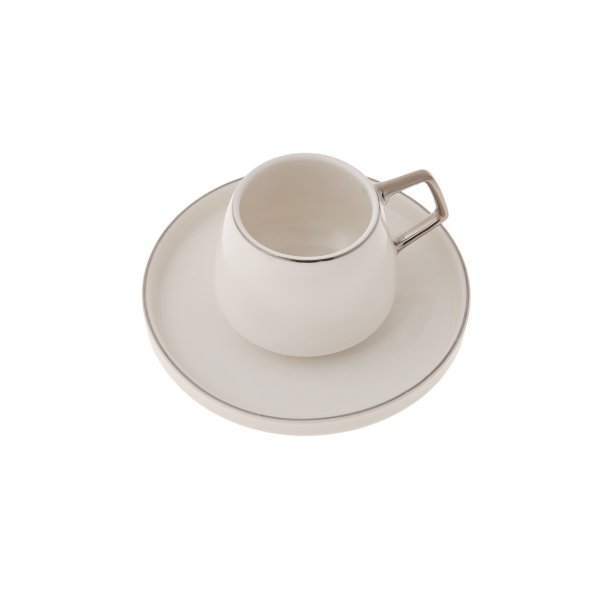 Karaca Saturn Platin 6 Kişilik Kahve Fincanı Takımı 90 ml