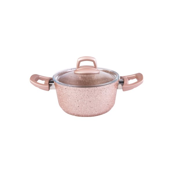 Emsan Arven 7 Parça Pink Granit Tencere Seti