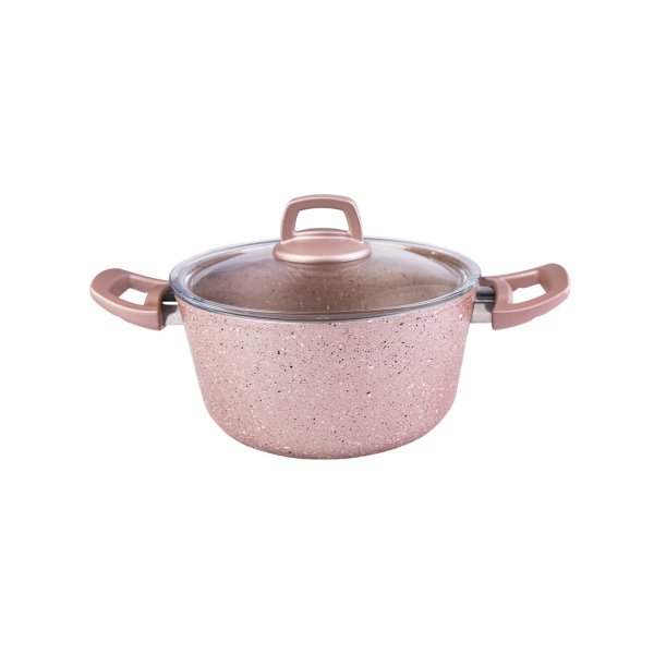 Emsan Arven 7 Parça Pink Granit Tencere Seti