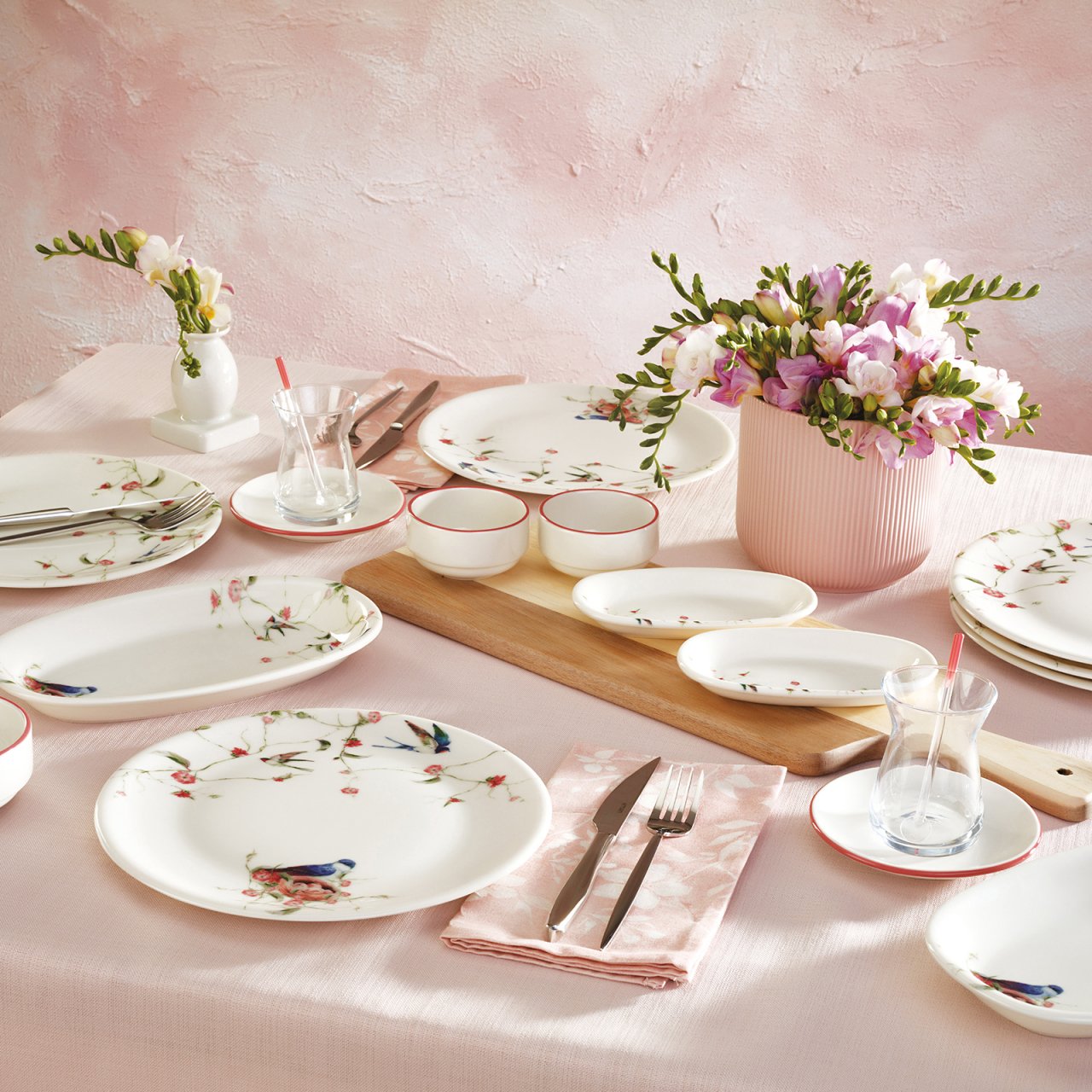 Emsan Aşiyan 32 Parça 6 Kişilik Porselen Kahvaltı/Servis Takımı