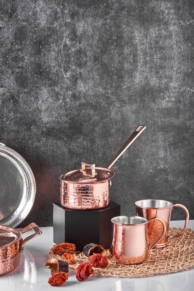 Jumbo Craft Bakır Sos Tenceresi 12 cm (Kapaklı)