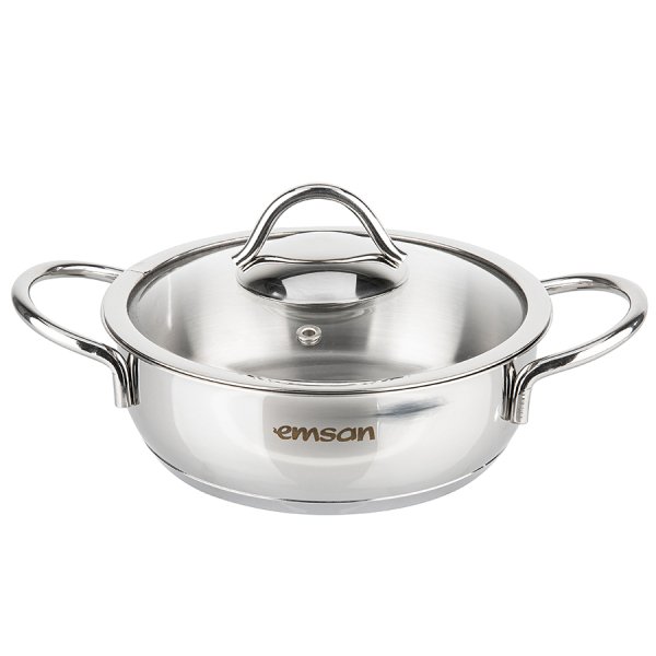 Emsan Cemre İndüksiyon Tabanlı 6 Parça Çelik Sahan Seti