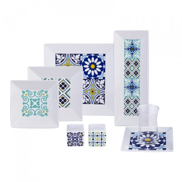 Karaca Gwen Blue 26 Parça 6 Kişilik Kahvaltı Takımı