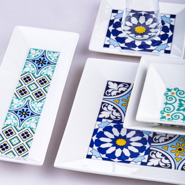 Karaca Gwen Blue 26 Parça 6 Kişilik Kahvaltı Takımı