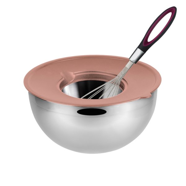 Emsan Demre 3 in 1 Golden Pink Çok Amaçlı Karıştırma ve Saklama Kabı