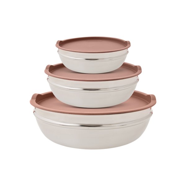 Emsan Demre 6 Parça Kombi Saklama Kabı Set Golden Pink