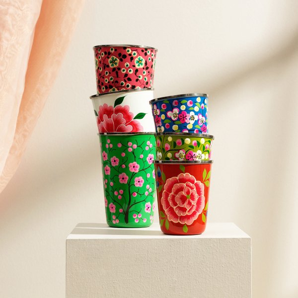 3rd Culture Kırmızı Blossom Küçük Bardak