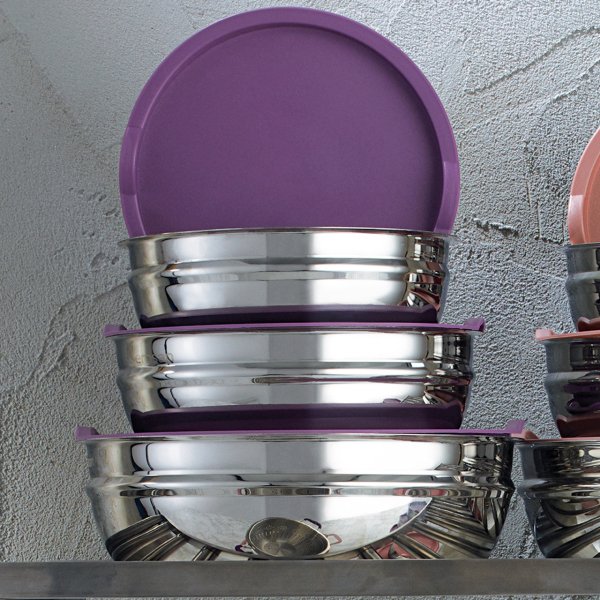 Emsan Demre 6 Parça Kombi Saklama Kabı Set Violet