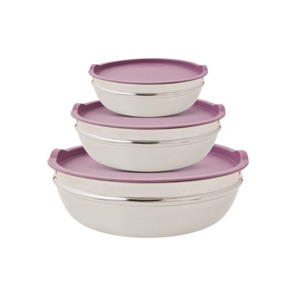 Emsan Demre 6 Parça Kombi Saklama Kabı Set Violet