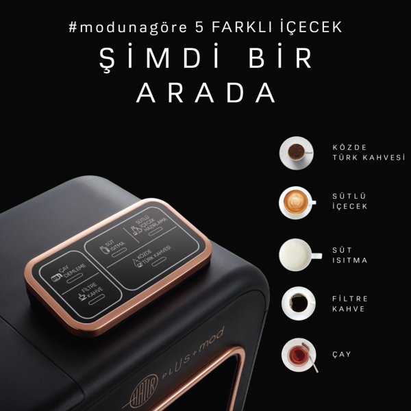 Karaca Hatır Plus Mod 5 in 1 Kahve Ve Çay Makinesi Black Copper