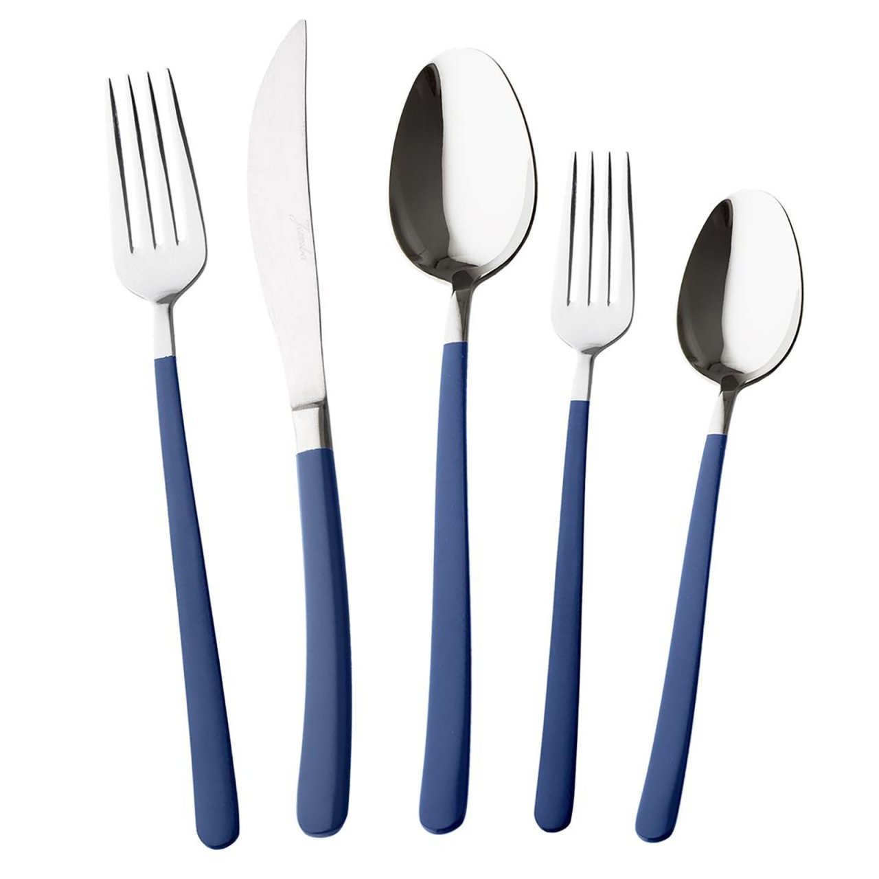 Jumbo Paint Blue 30 Parça 6 Kişilik Çatal Kaşık Bıçak Takımı