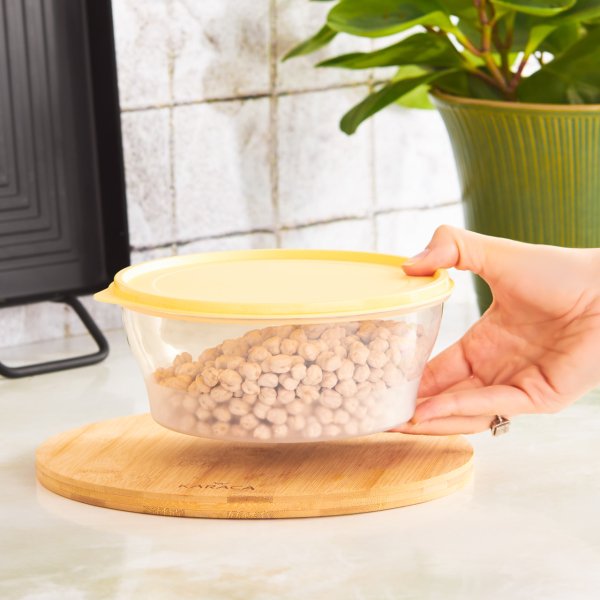 Karaca Hemem Sızdırmaz Sarı Saklama Kabı 1.5 Litre