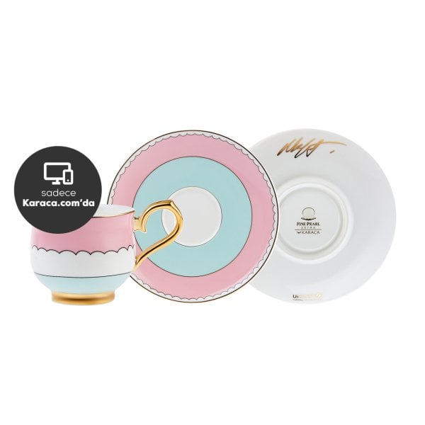 Karaca Unicef Mert Fırat & Sertap Erener 2 Kişilik Kahve Fincan Takımı 90 ml