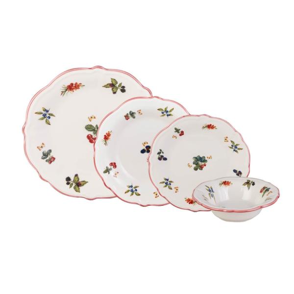 Jumbo Majestic 24 Parça 6 Kişilik Yemek Takımı Pink