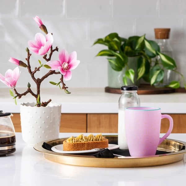 Karaca Vim Pembe Cam Kupa/Mug