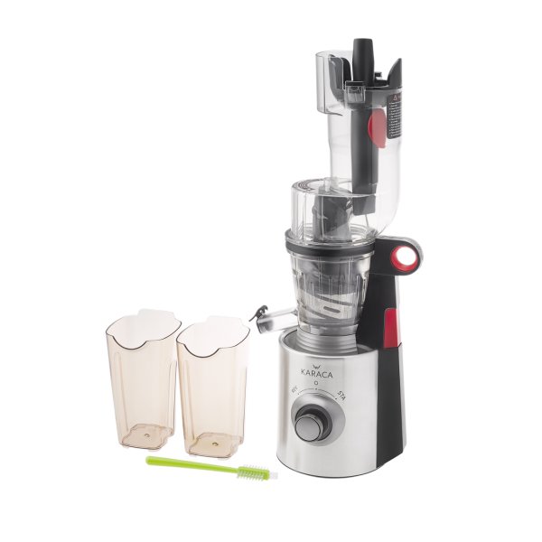 Karaca Slow Juicer 2 in 1 Yavaş Sıkım Katı Meyve ve Narenciye Sıkacağı