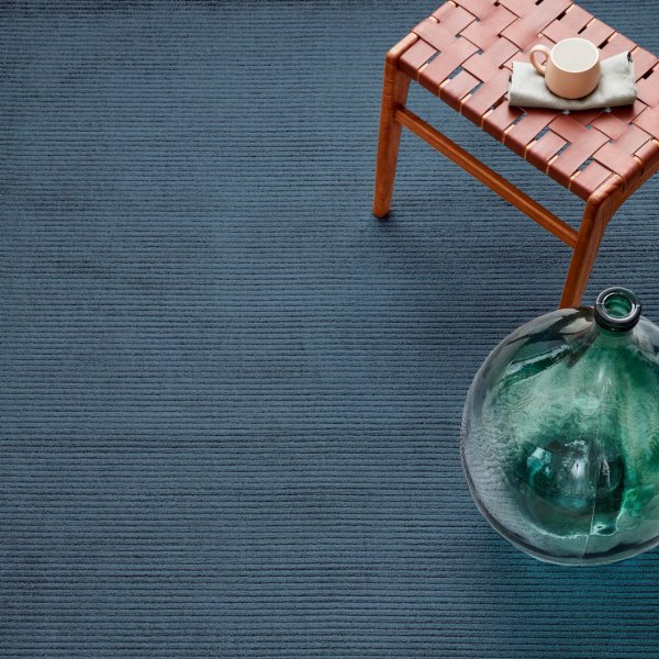 Kaşmir Halı 7/24 Dört Mevsim Blueberry Mavisi 80x300 cm