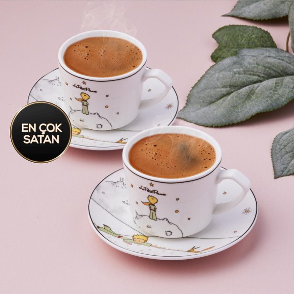 Karaca Küçük Prens 2 Kişilik Kahve Fincanı Takımı 80 ml