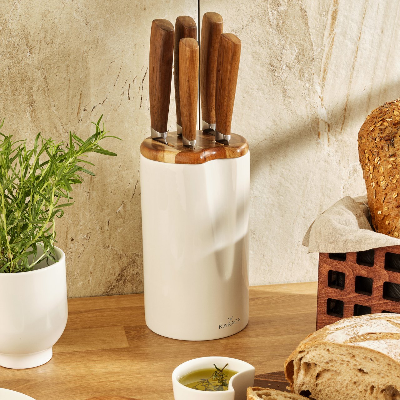 Karaca Kuğu Seramik 6 Parça Bıçak Seti