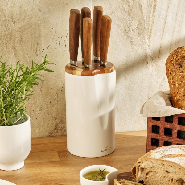 Karaca Kuğu Seramik 6 Parça Bıçak Seti