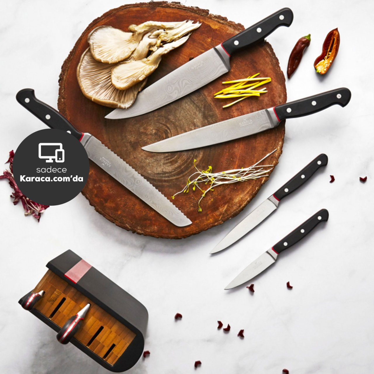 Karaca Kyoto 6 Parça Bıçak Seti 628b