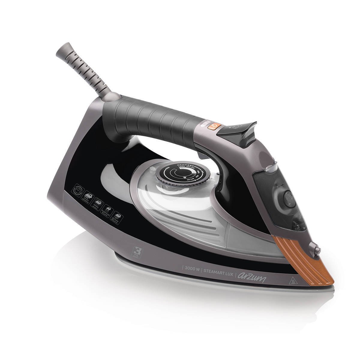 AR693 Steamart Lux Seramik Tabanlı Ütü - Siyah