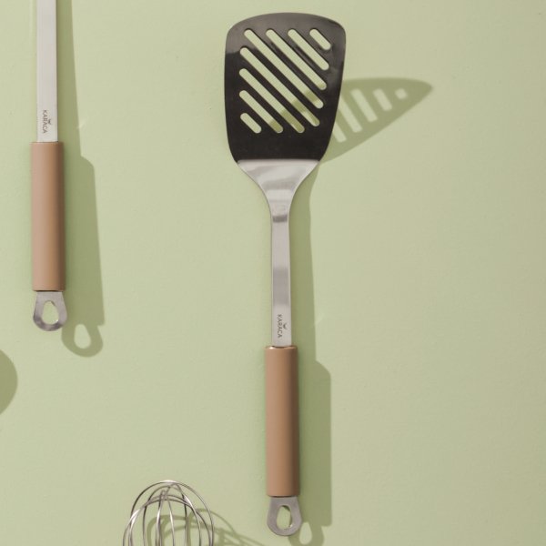 Karaca Lana Krem Delikli Spatula