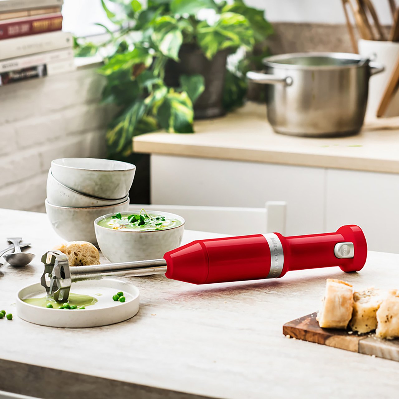 KitchenAid Kablosuz El Blender 5KHBBV53EER Kırmızı