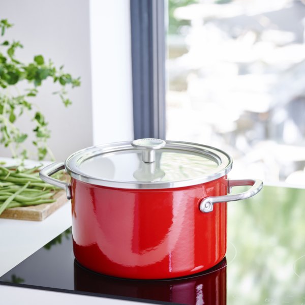 KitchenAid Artisan Stc Enamel Cvd Tencere 20cm Red