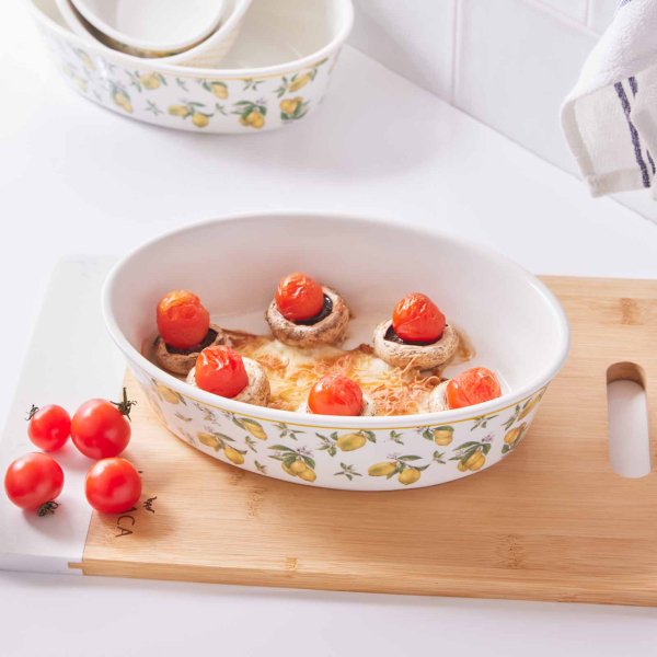 Karaca Lemon Oval Fırın Kabı 22 cm