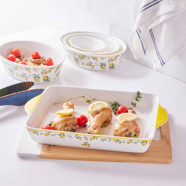 Karaca Lemon Oval Fırın Kabı 30 cm